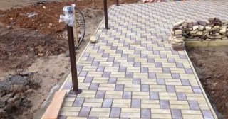Укладка тротуарной плитки под ключ в Новокузнецке в октябре