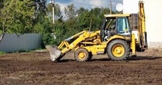 Выравнивание рельефа в Новокузнецке в октябре